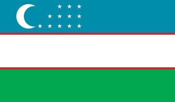 imagem da bandeira do uzbequistão vetor