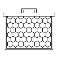 ícone de favos de mel, estilo de estrutura de tópicos vetor