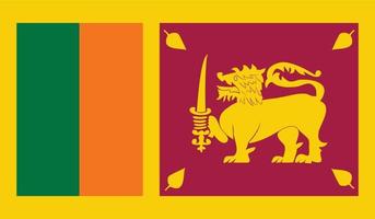 imagem da bandeira do sri lanka vetor