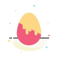 decoração de páscoa ovo de páscoa ovo de páscoa abstrato modelo de ícone de cor plana vetor