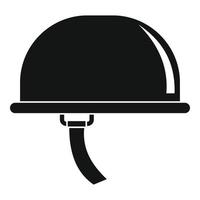 ícone do capacete de escalada, estilo simples vetor