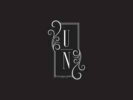 design de letra de logotipo de luxo mínimo un un un vetor