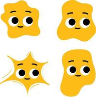 ilustração de rosto emoji vetor
