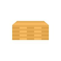 ícone de tábuas de madeira, estilo simples vetor