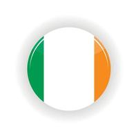 círculo de ícone da irlanda