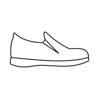 ícone de sapatos, estilo de estrutura de tópicos vetor