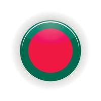 círculo de ícone de bangladesh vetor