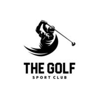 modelo de design de logotipo de esporte de golfe vetor