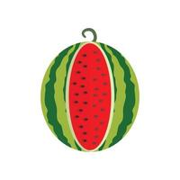 ícone de melancia cortada, estilo simples vetor