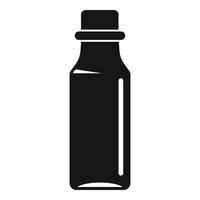 ícone de garrafa de xarope médico, estilo simples vetor