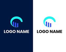 modelo de design de logotipo moderno de negócios letra g vetor