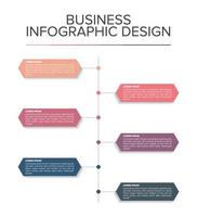 apresentação de cenografia de elemento infográfico de negócios moderno plana vetor