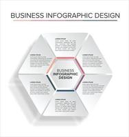 apresentação de modelo de ideia de design infográfico de negócios elegante vetor