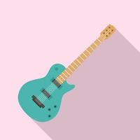 ícone de guitarra retrô, estilo simples vetor