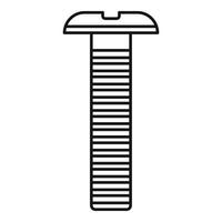 ícone de parafuso industrial, estilo de estrutura de tópicos vetor