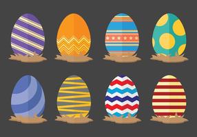 Ícones do ovo de Easter do divertimento Vector