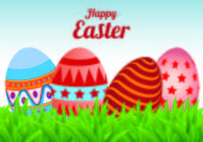 Easter Egg Vector Background