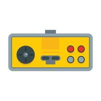 ícone de joystick de jogo retrô, estilo simples vetor