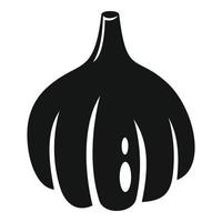 ícone de alho culinário, estilo simples vetor