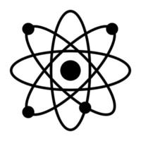 um vetor de design exclusivo do átomo
