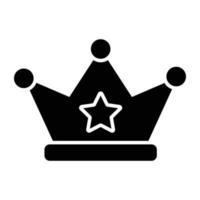 um design de ícone de coroa vetor