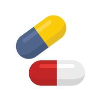 ícone de pílulas médicas, estilo simples vetor