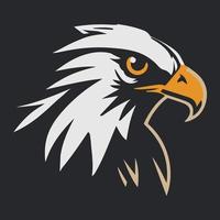 logotipo mínimo da águia de um símbolo vetorial limpo e moderno de pássaro vetor