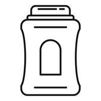 ícone de desodorante de loção, estilo de estrutura de tópicos vetor