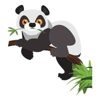 ícone do urso panda, estilo cartoon vetor
