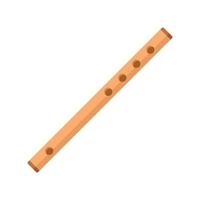 ícone de flauta de madeira, estilo simples vetor