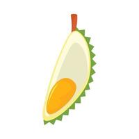 cobrir fatia ícone durian, estilo simples vetor