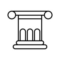 ícone de vetor de lei romana