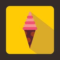 ícone de sorvete, estilo simples vetor