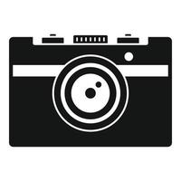 ícone da câmera vintage, estilo simples vetor