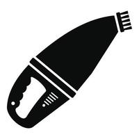 ícone de aspirador de mão para carro, estilo simples vetor