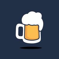 logotipo de uma cerveja. ícone da cervejaria. vetor