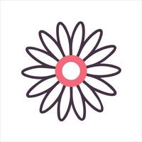logotipo do pictograma de uma flor. vetor