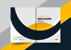 brochura de perfil da empresa corporativa relatório anual livreto proposta design de conceito de layout de página de capa vetor