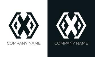 letra inicial x modelo de design de vetor de logotipo. tipografia moderna criativa moderna x e cores pretas