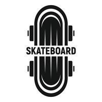 logotipo de skate infantil, estilo simples vetor