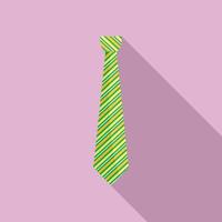 ícone de gravata verde, estilo simples vetor