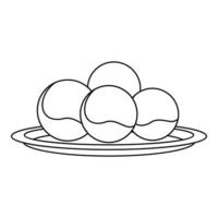 ícone de esfera de própolis, estilo de estrutura de tópicos vetor