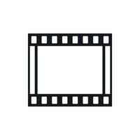 filme com ícone de filme de quadros, estilo simples vetor