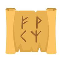 ícone de papiro velho mágico, estilo simples vetor