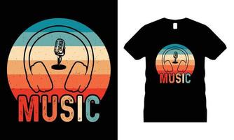 design de camiseta motivacional de música vetor