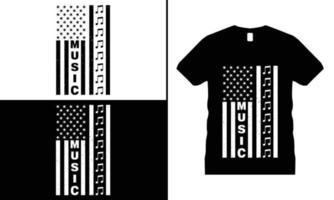 vetor de design de camiseta motivacional de música. use para camisetas, canecas, adesivos, etc.