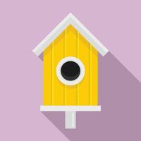 novo ícone de casa de pássaros, estilo simples vetor