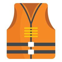 ícone de colete de resgate, estilo simples vetor