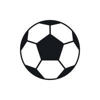 ícone de bola de futebol, estilo simples vetor