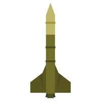 ícone de foguete de míssil, estilo simples vetor
